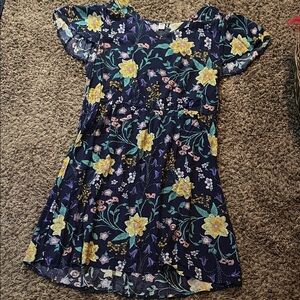 Old Navy floral butterfly sleeve dress